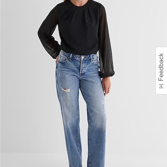 Metallic Dot Gathered Crew Neck Top extra small - Picture 17 of 17